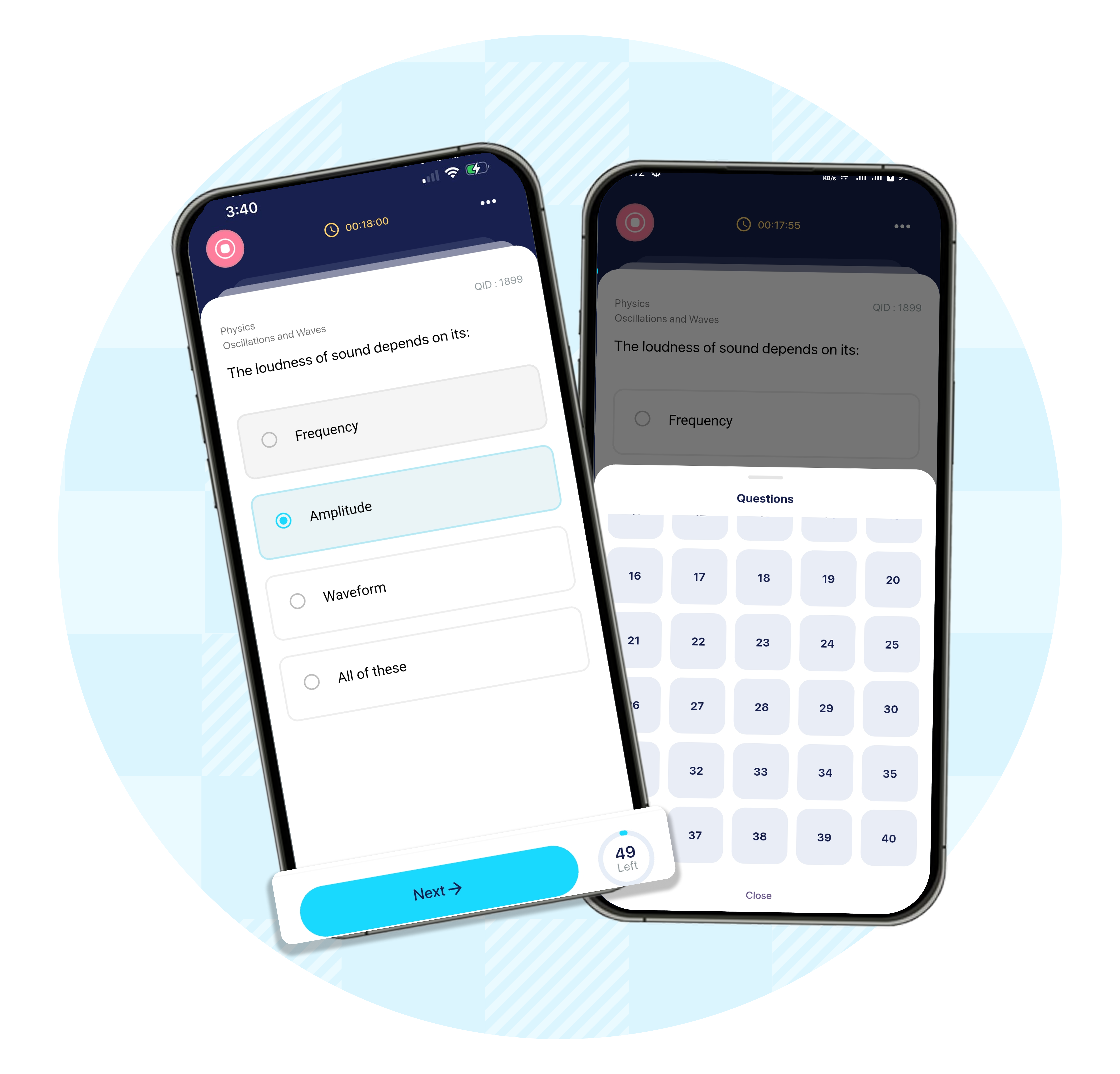 Real Exam-Like Interface